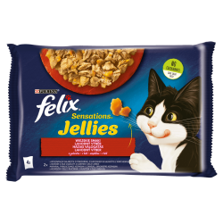 FELIX Sensations WIEJSKIE SMAKI kurczak wołowina w galaretce 4x 85g